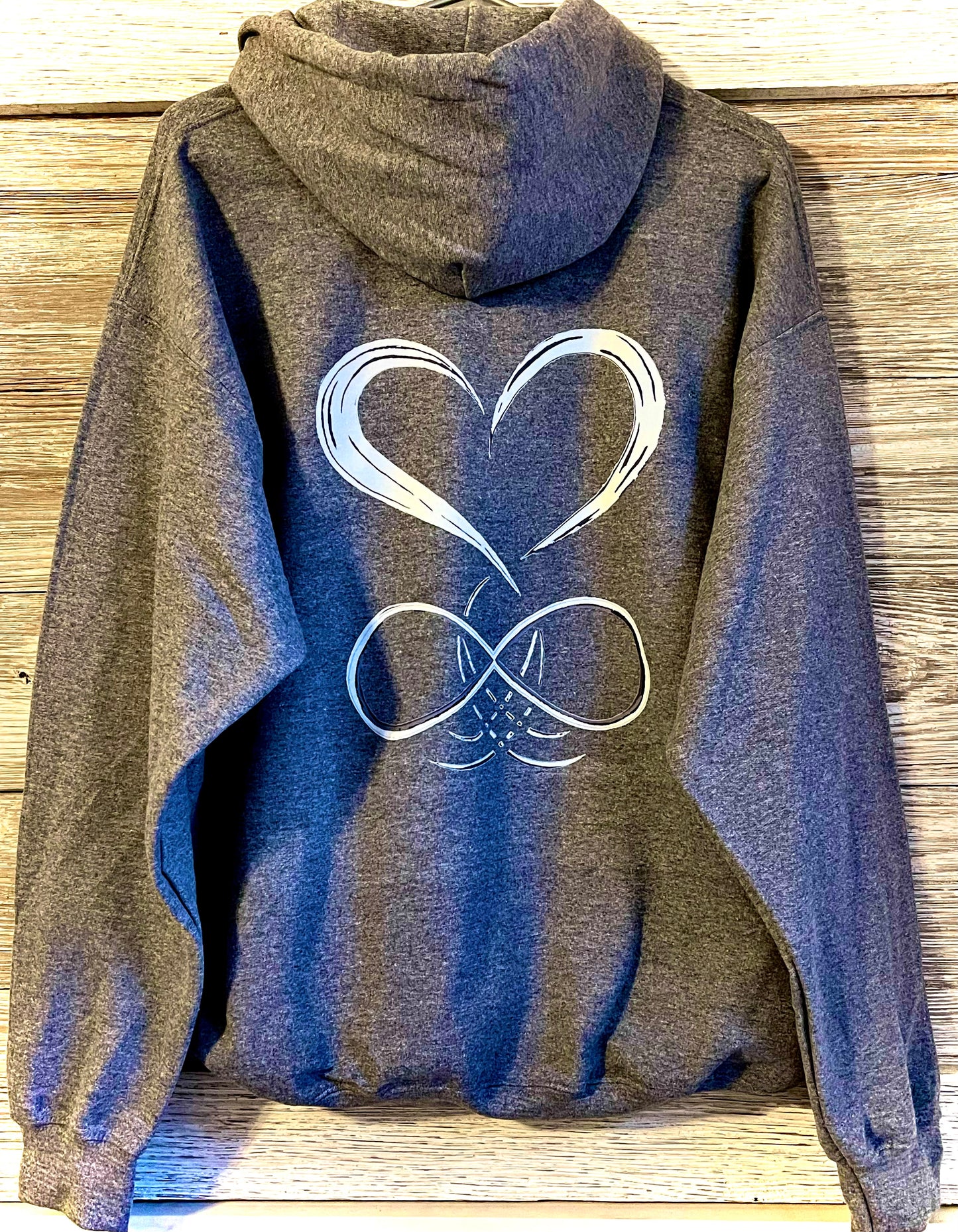 Back Hoodie - Heart and Infinity