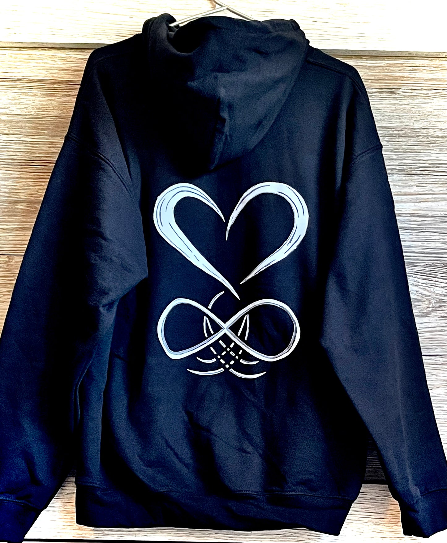 Back Hoodie - Heart and Infinity